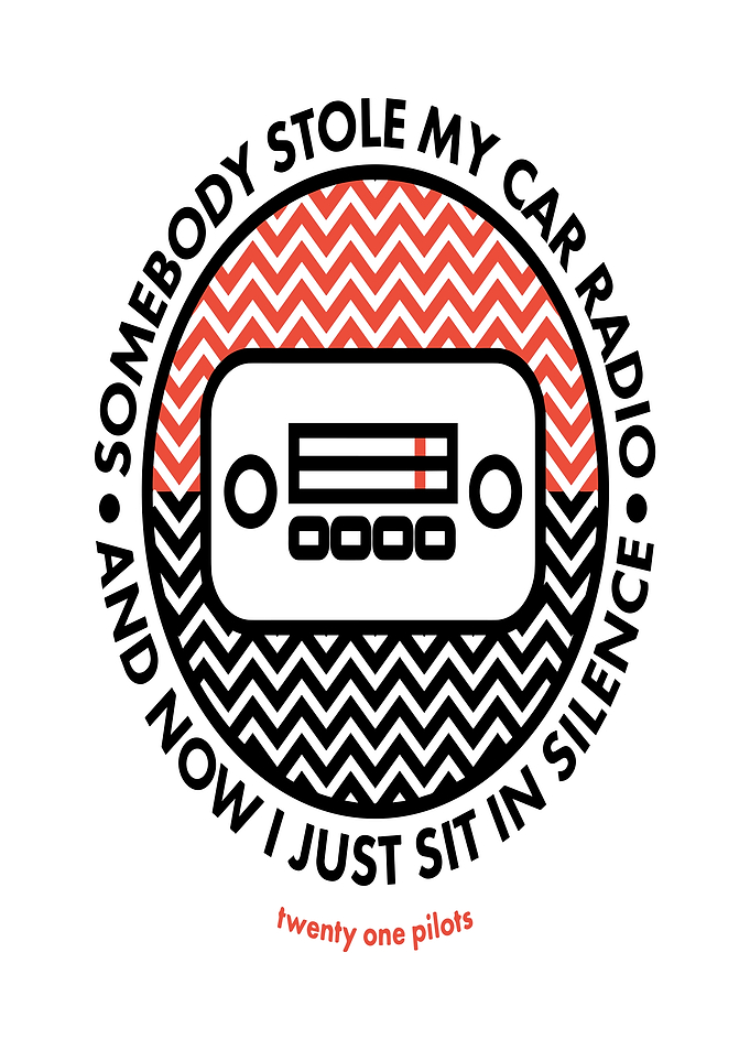 Twenty One Pilots Car Radio Graphic