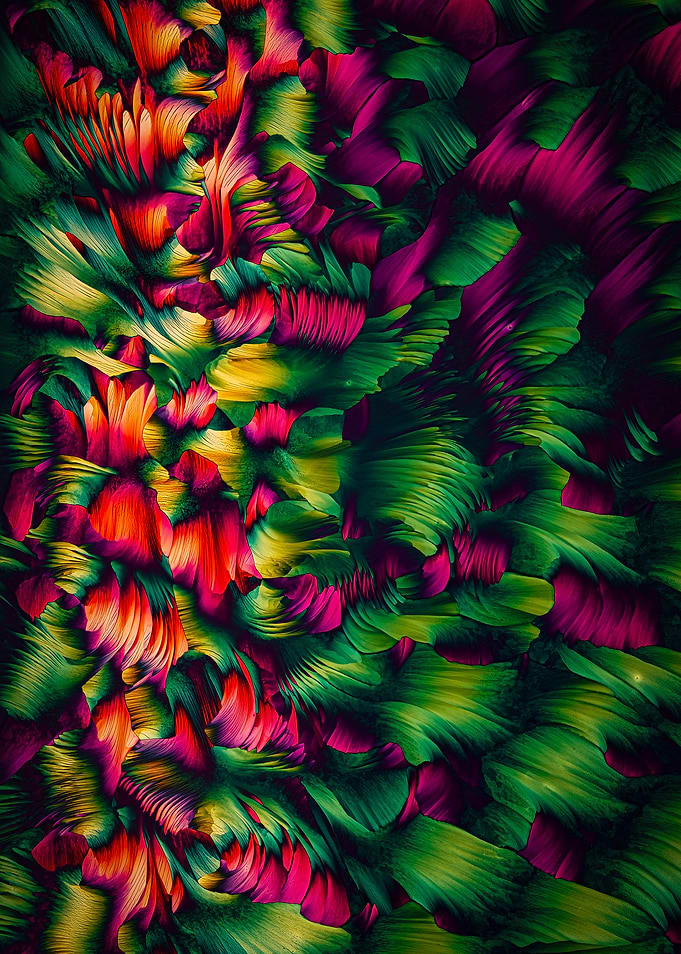 Vibrant Abstract Floral Pattern