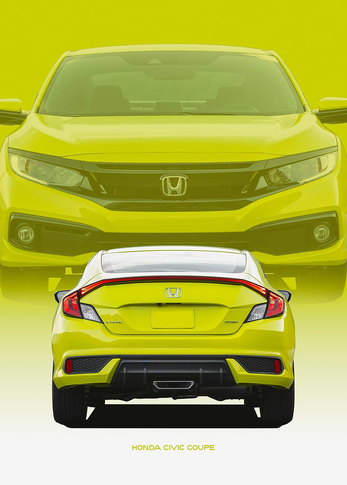 Honda Civic Coupe Rear View