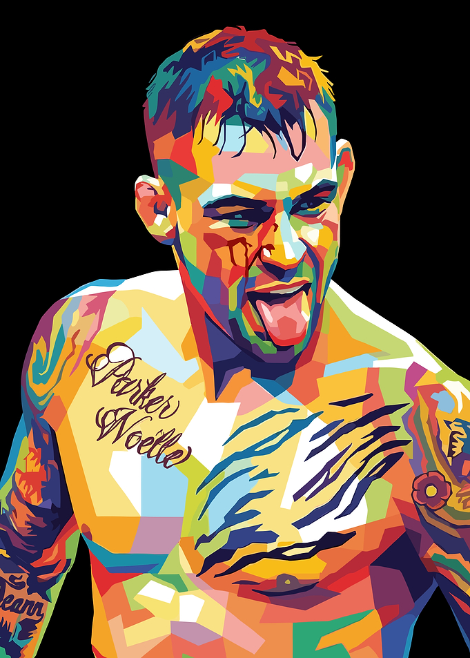 Dustin Poirier Pop Art Portrait