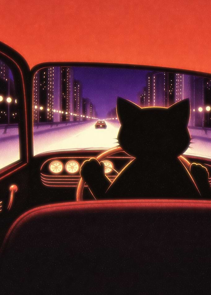 Black Cat Late Night Drive