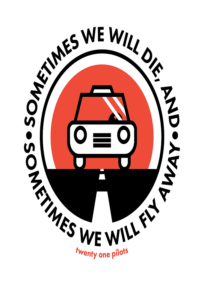 Twenty One Pilots Car and Road Logo