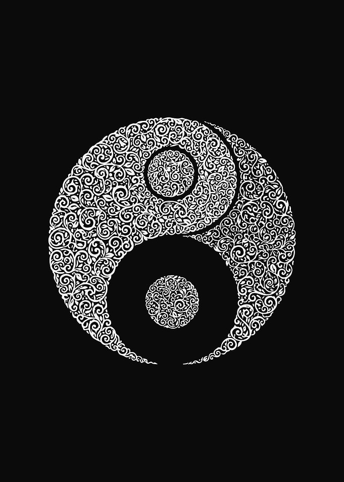 Sacred Yin Yang – Ornate Spiritual Balance Symbol