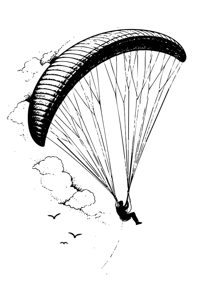 Paraglider in the Sky