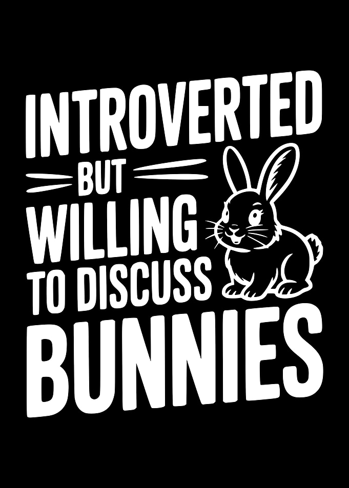 Introverted but willing to discuss bunnies