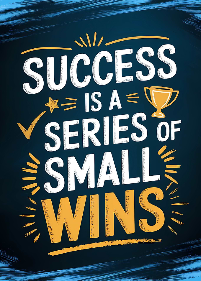 Success is a series of small wins quote
