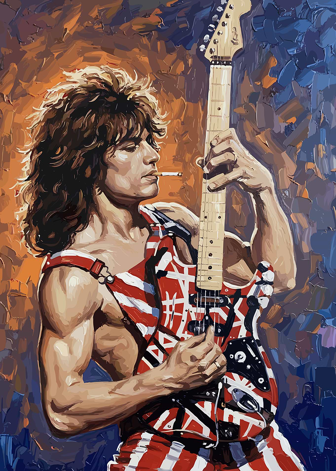 Eddie Van Halen Painting