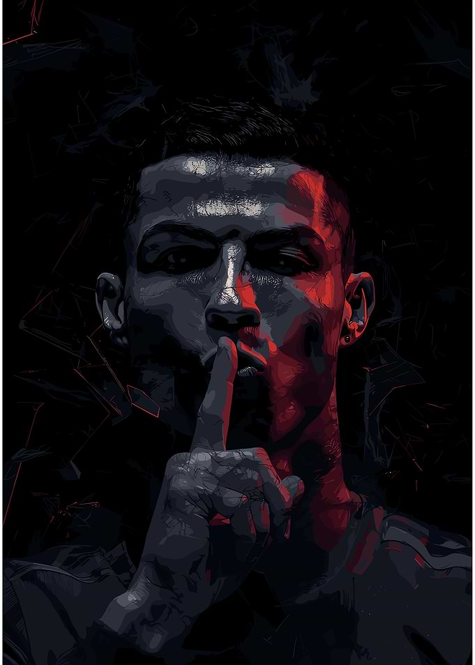 Cristiano Ronaldo Shushing