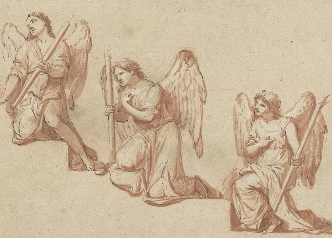 Three Angels with Staffs