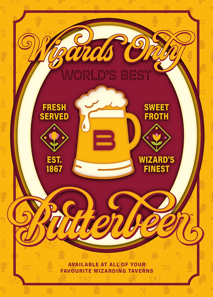 Wizards Only Butterbeer Advertisement