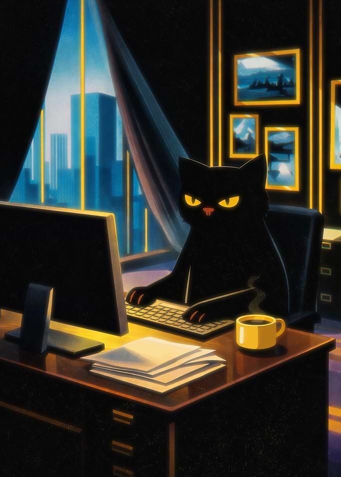 Black cat night shift