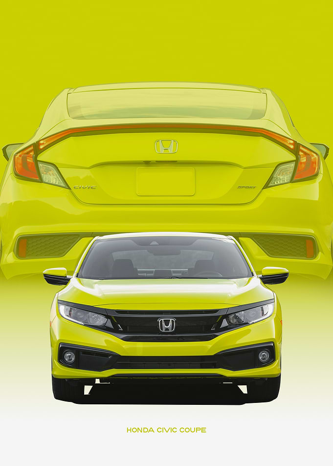 Honda Civic Coupe Front View