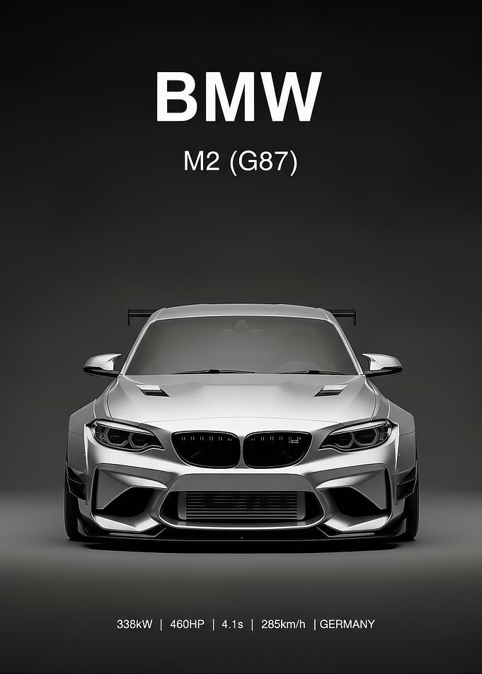 BMW M2 (G87) Silver Sports Car