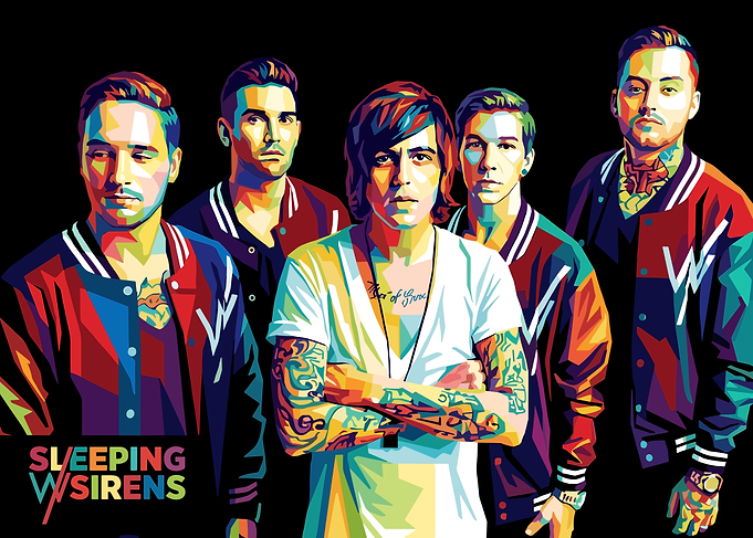 Sleeping Sirens Band Pop Art