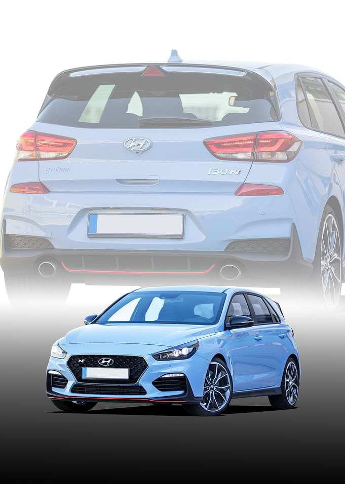 Light Blue Hyundai i30 N Hatchback