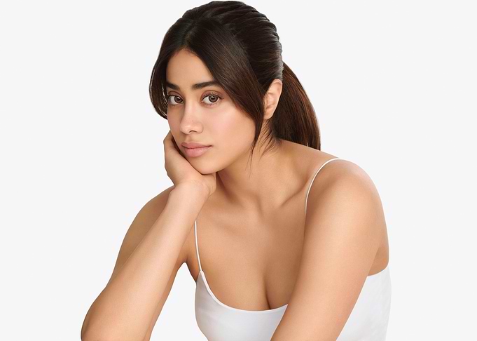 Janhvi Kapoor in White Camisole