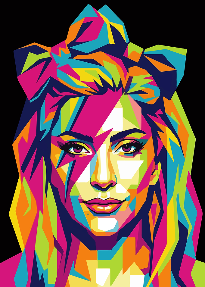 Colorful Pop Art Portrait