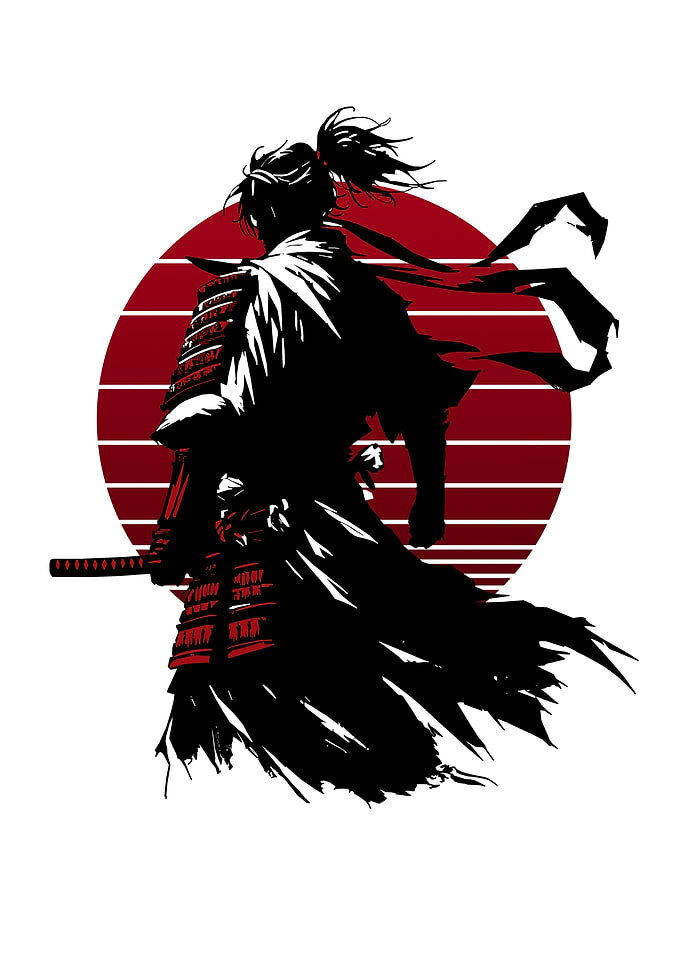 Samurai Warrior Silhouette