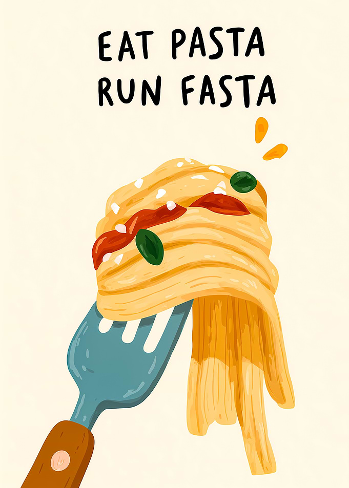 Eat Pasta Run Fasta