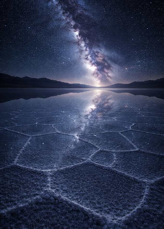 Milky Way Reflection on Salt Flats