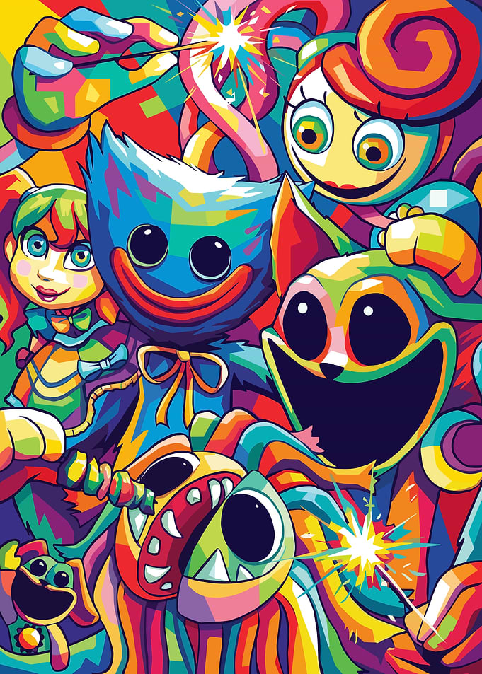 Poppy Playtime Characters Pop Art