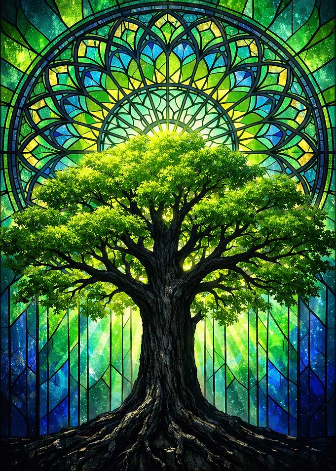 Tree of Life Stained Glass