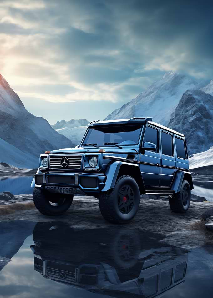 Mercedes G Wagon in winter