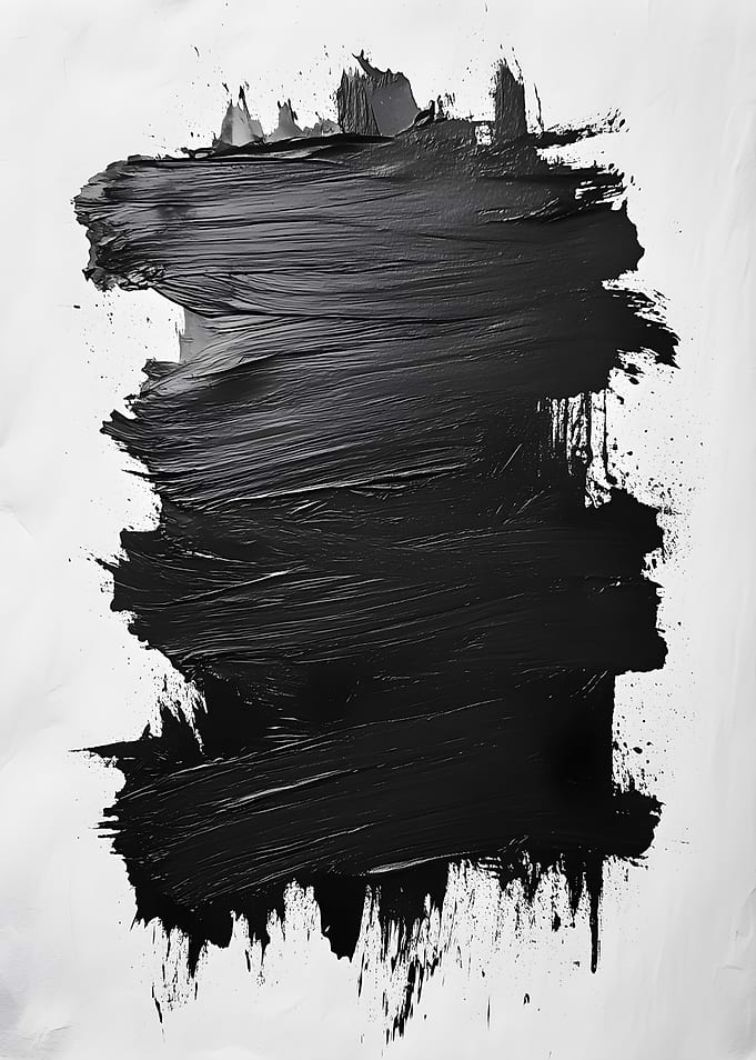 Black Paint Brush Stroke