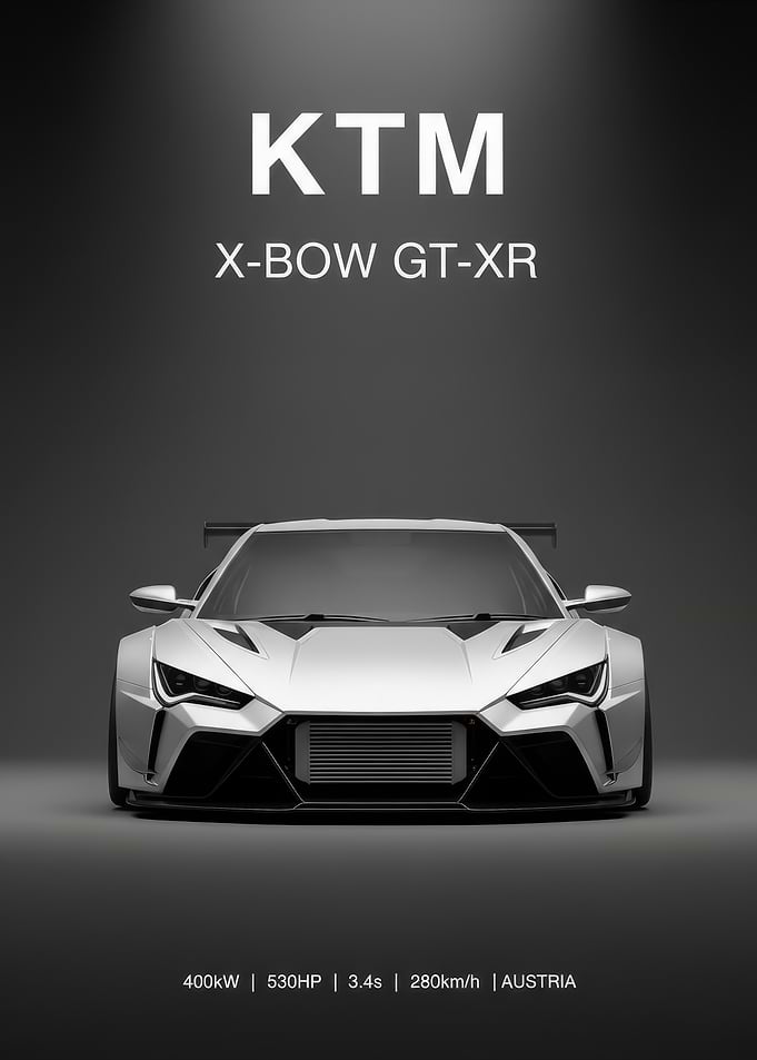 silver KTM X-BOW GT-XR Sports Car