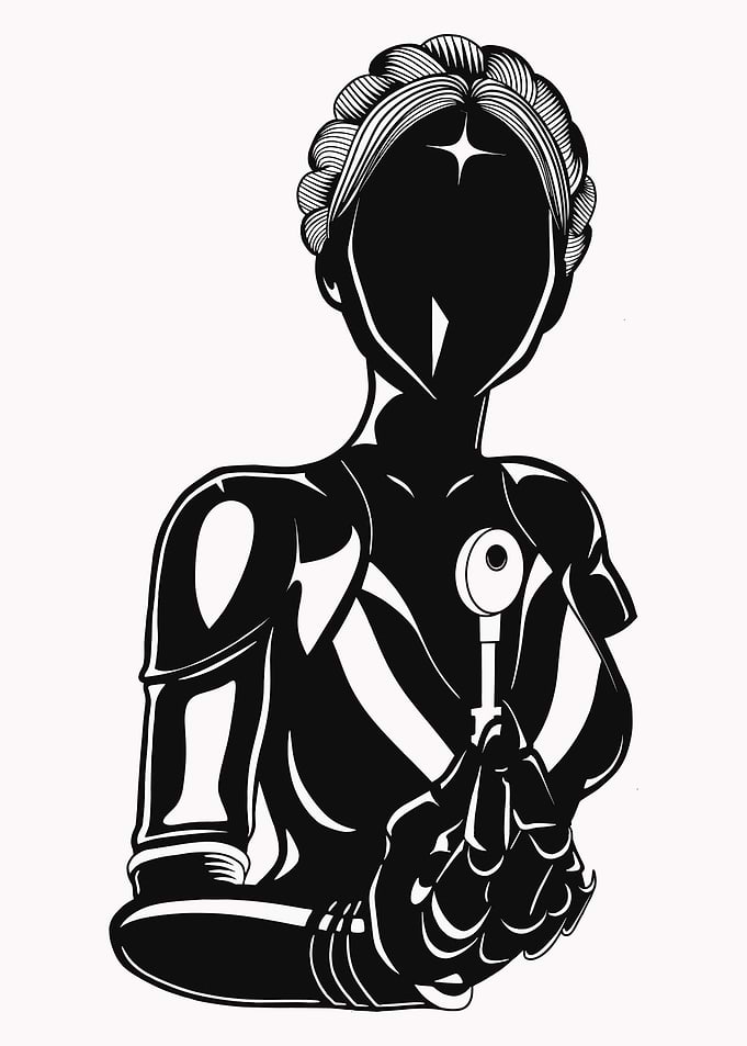 Atomic Heart – Android Statue Art