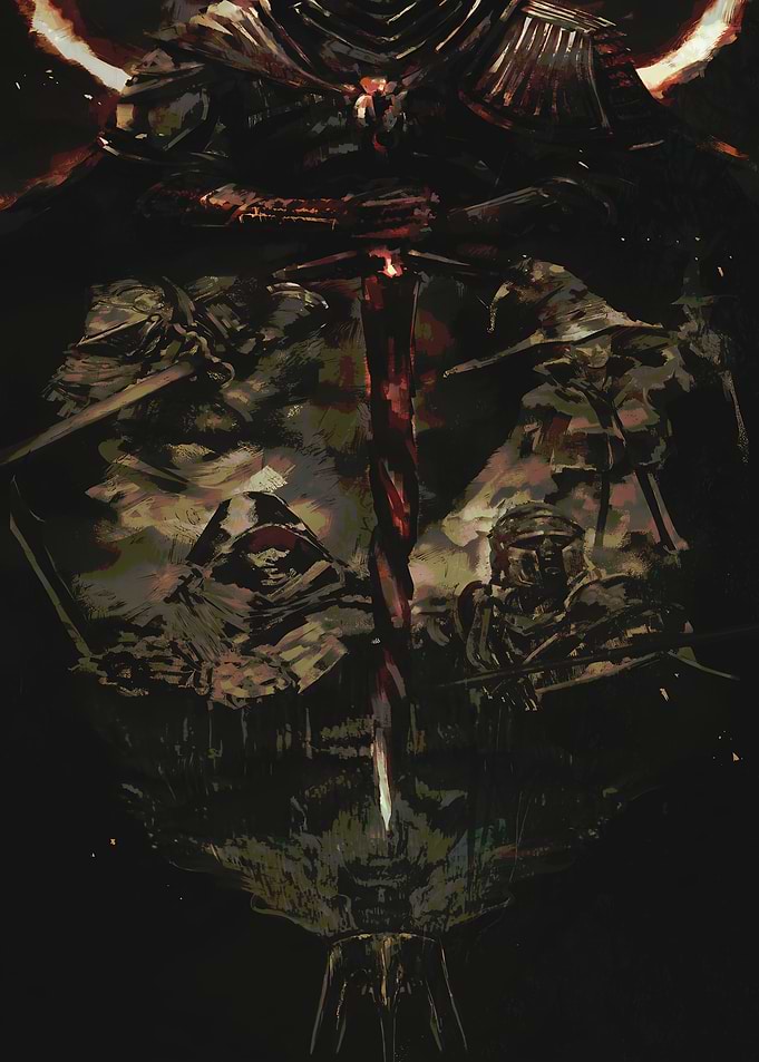 Dark Fantasy Warrior Portrait