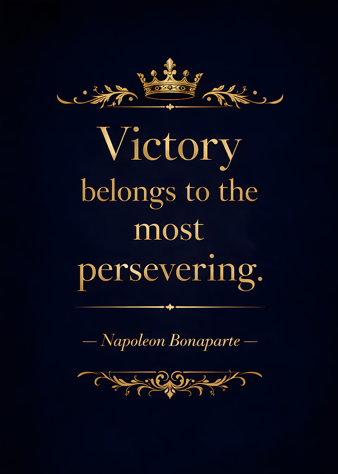 Napoleon Bonaparte Victory Quote