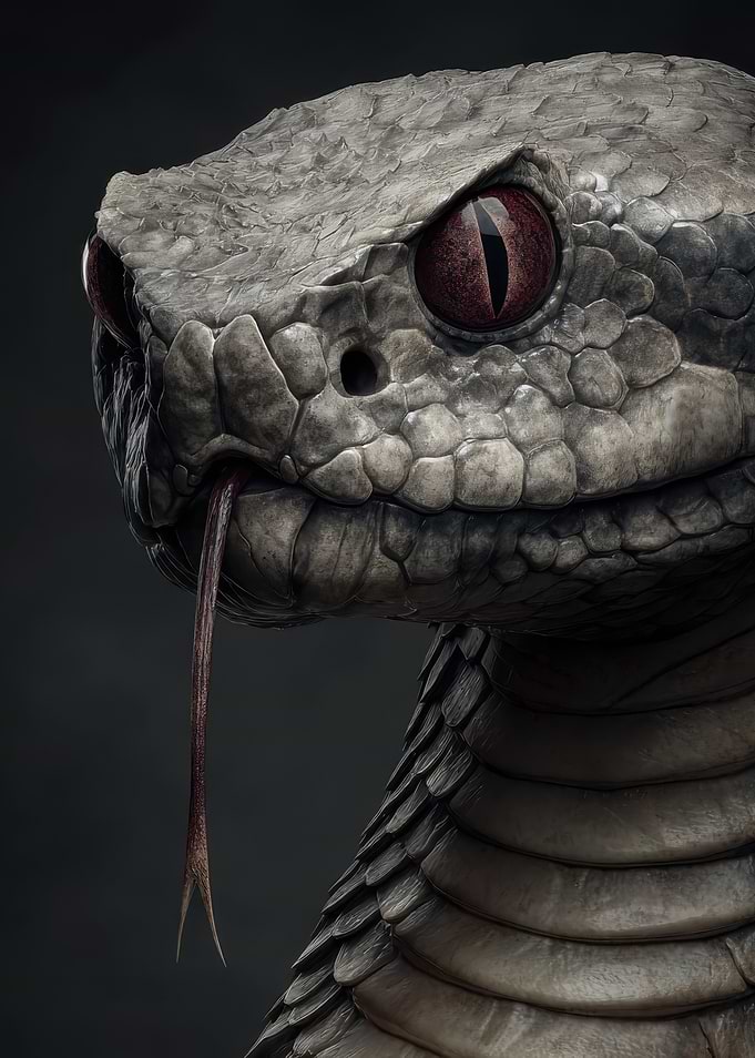 Close-up of a Rattlesnake Head