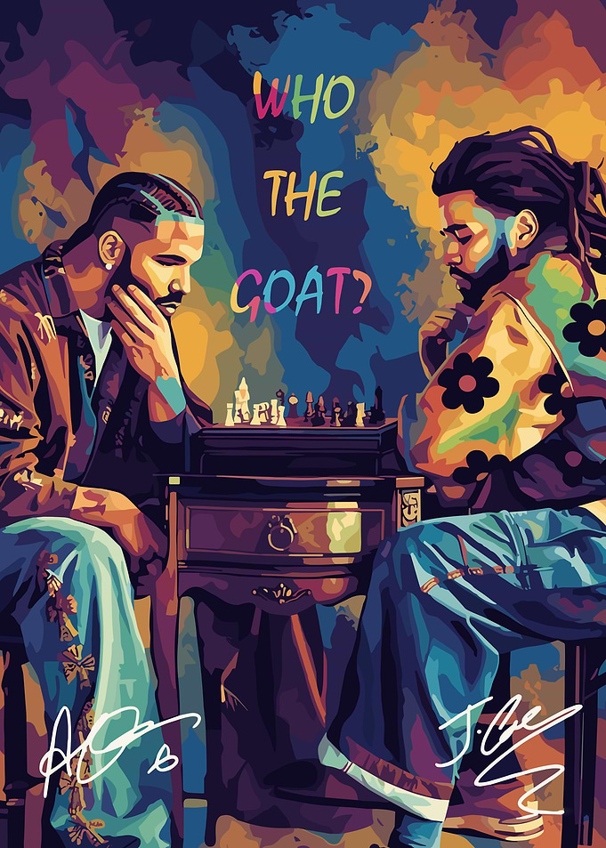 Drake and J. Cole Play Chess