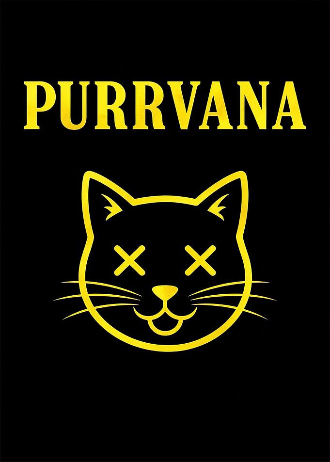 Purrvana Cat Logo