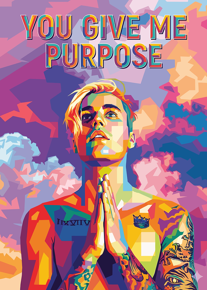 Justin Bieber Pop Art Portrait
