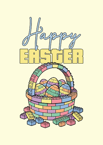 Happy Easter Lego Basket