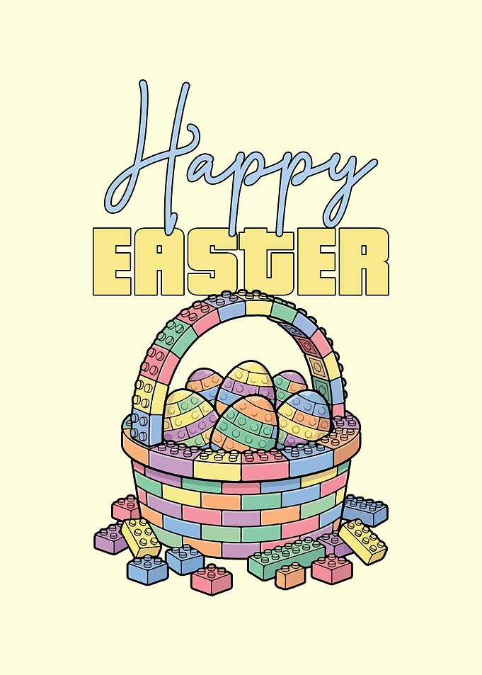 Happy Easter Lego Basket