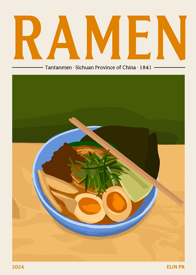 Ramen Bowl Illustration