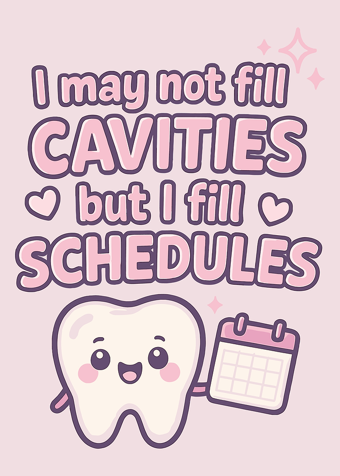 I May Not Fill Cavities Poster, Cute Dentist Office Wall Art, Kawaii Tooth Print