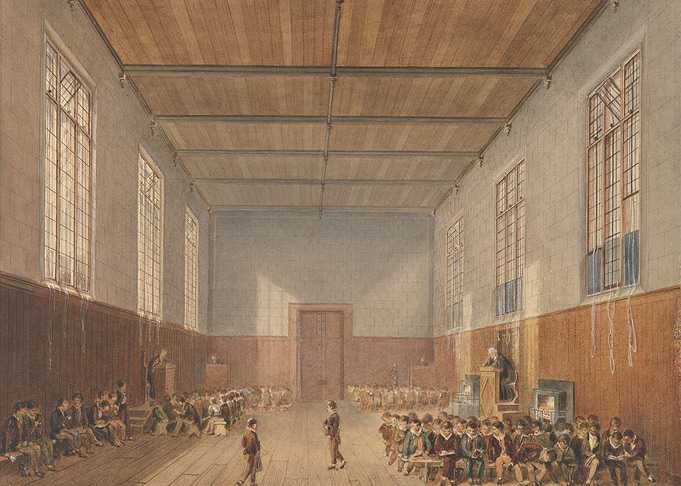 Boys in a School Hall