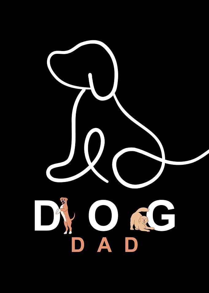 Dog Dad Text Art