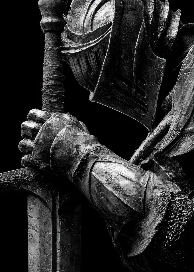 Knight Holding a Sword