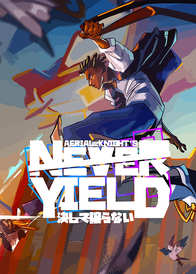 Aerial Knight's Never Yield Game Art