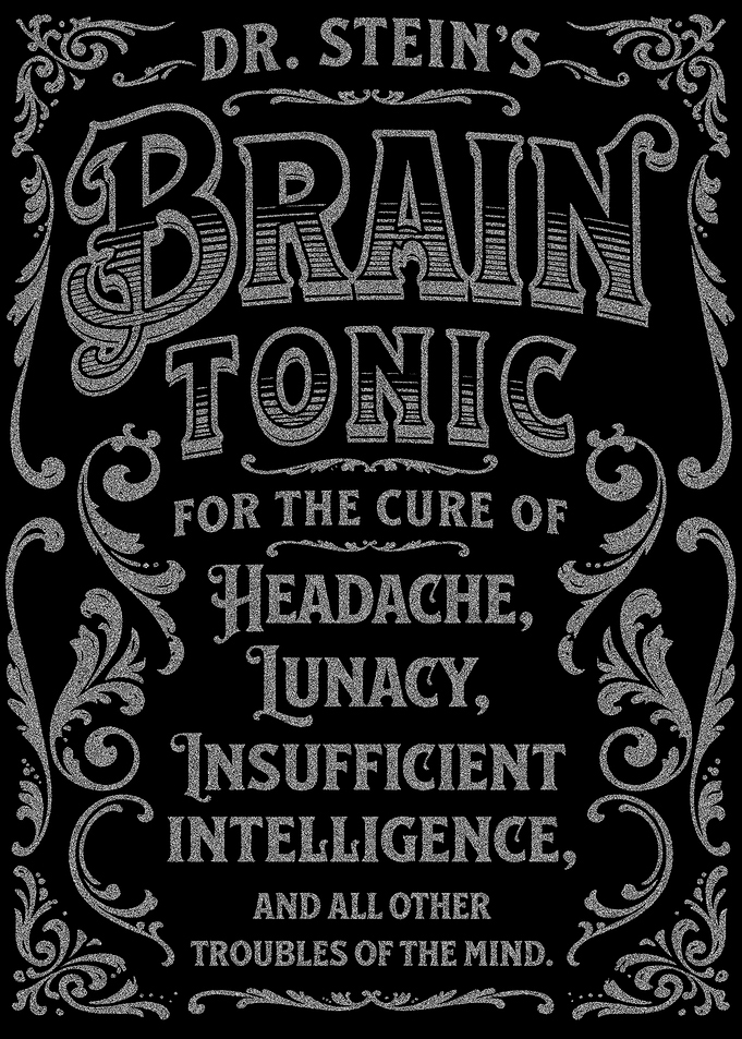 Dr. Stein's Brain Tonic Vintage Poster
