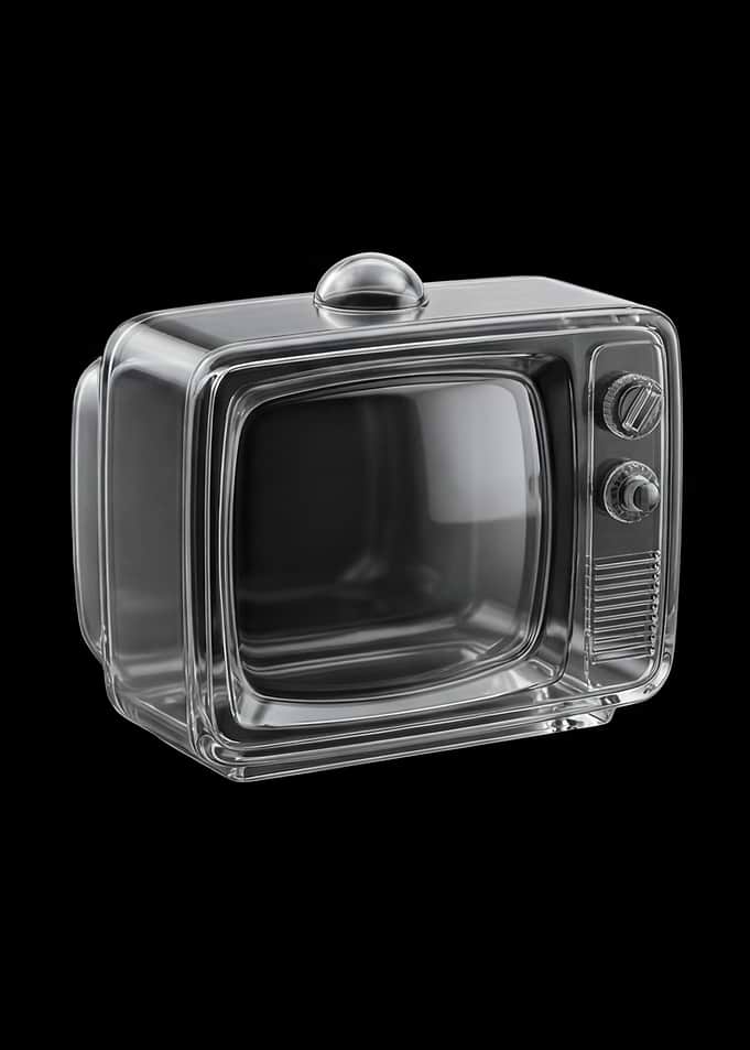 Transparent Retro Television