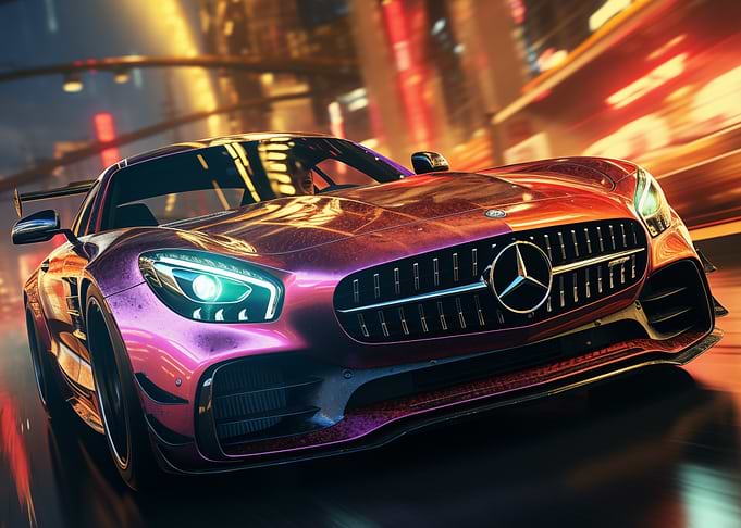 Mercedes AMG GT in Motion