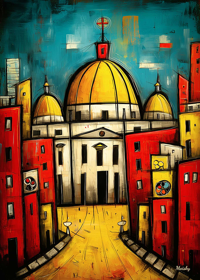 Chromatic Vatican Abstract Architecture