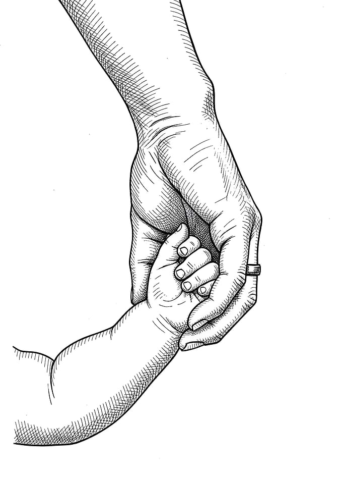 Parent and Child Holding Hands