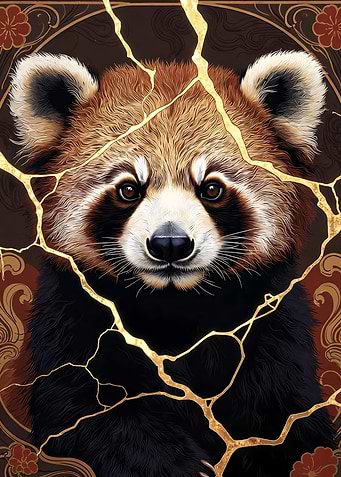 Kintsugi Red Panda